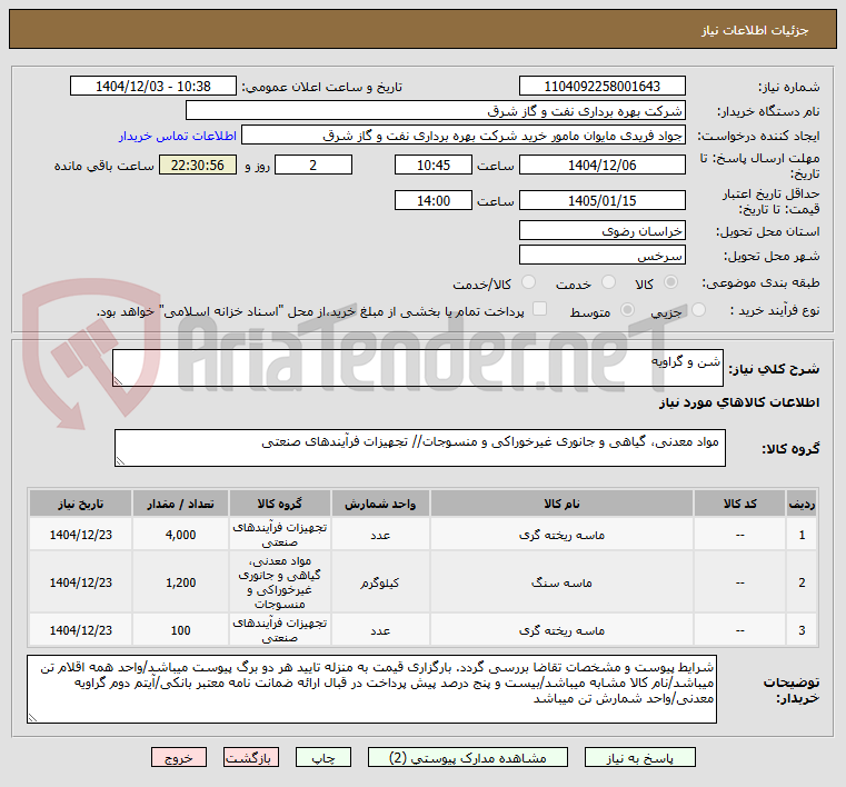 تصویر کوچک آگهی شن و گراویه