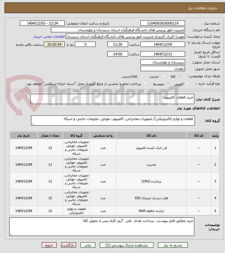 تصویر کوچک آگهی خرید قطعات کامپیوتر 