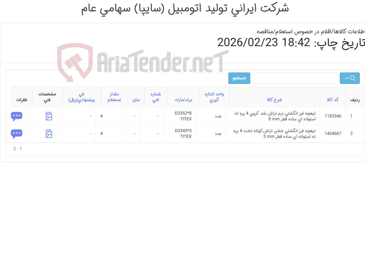 تصویر کوچک آگهی تیغچه فرز انگشتی