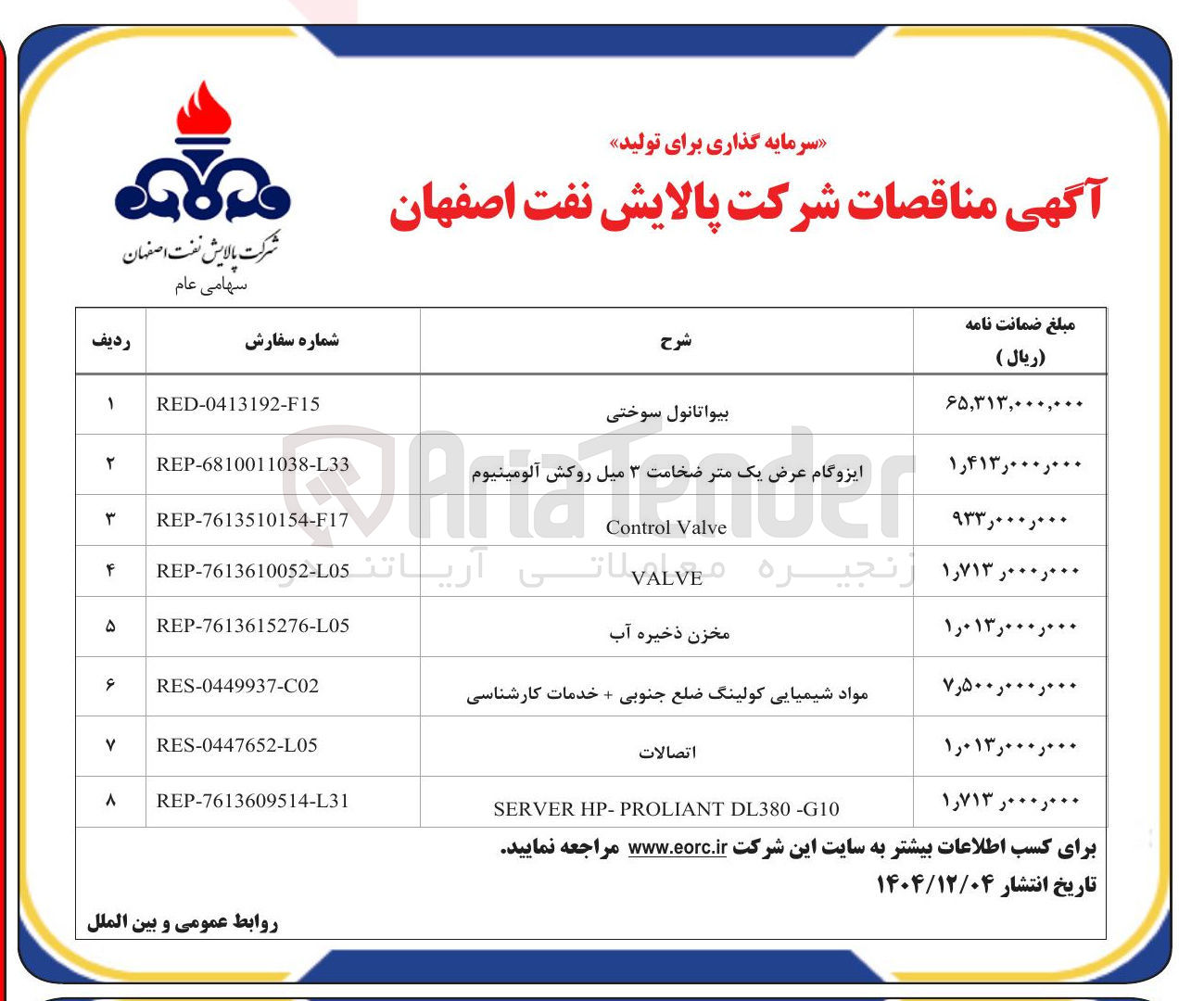 تصویر کوچک آگهی Valve Control
