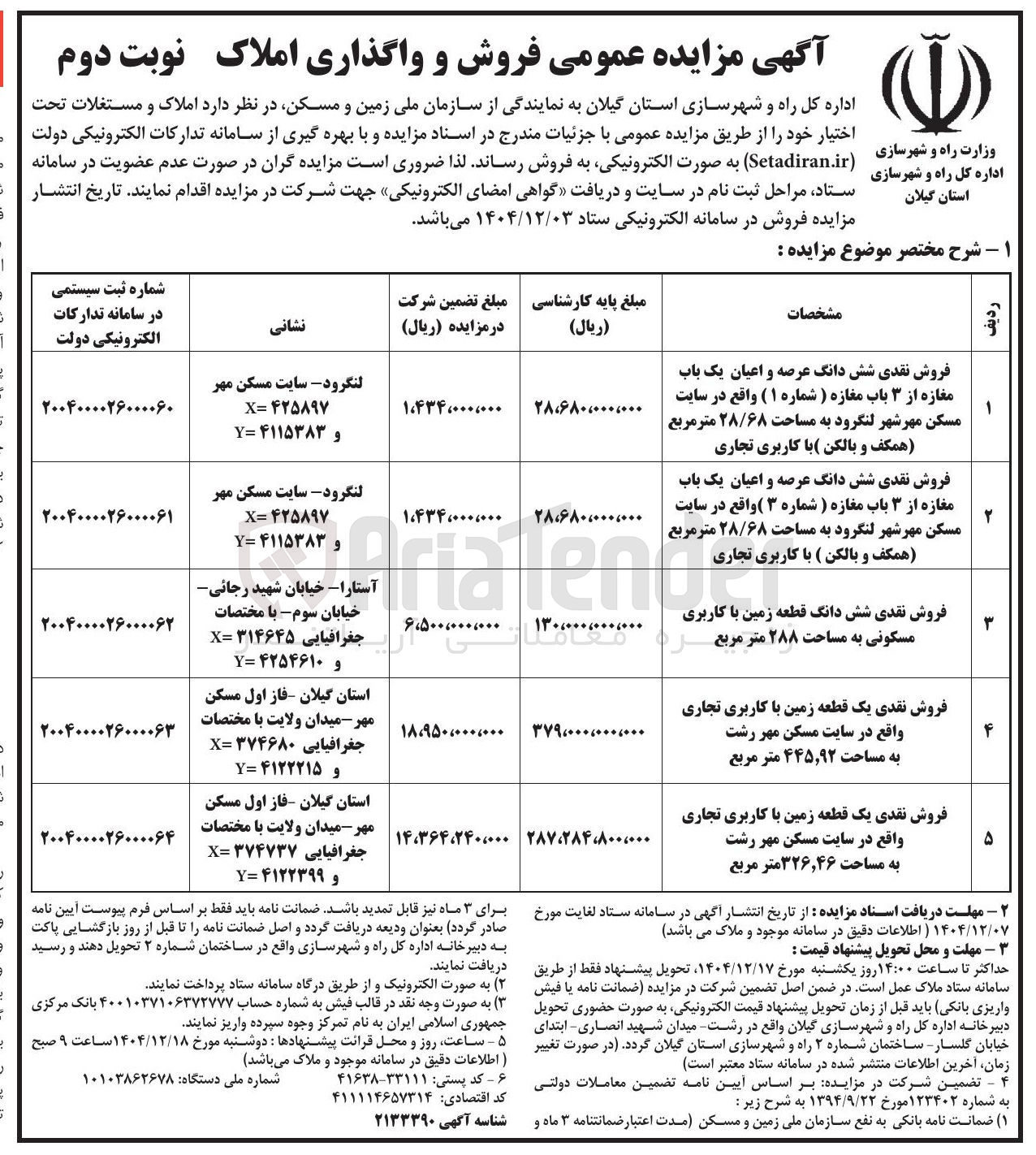 تصویر کوچک آگهی فروش نقدی یک قطعه زمین با کاربری تجاری