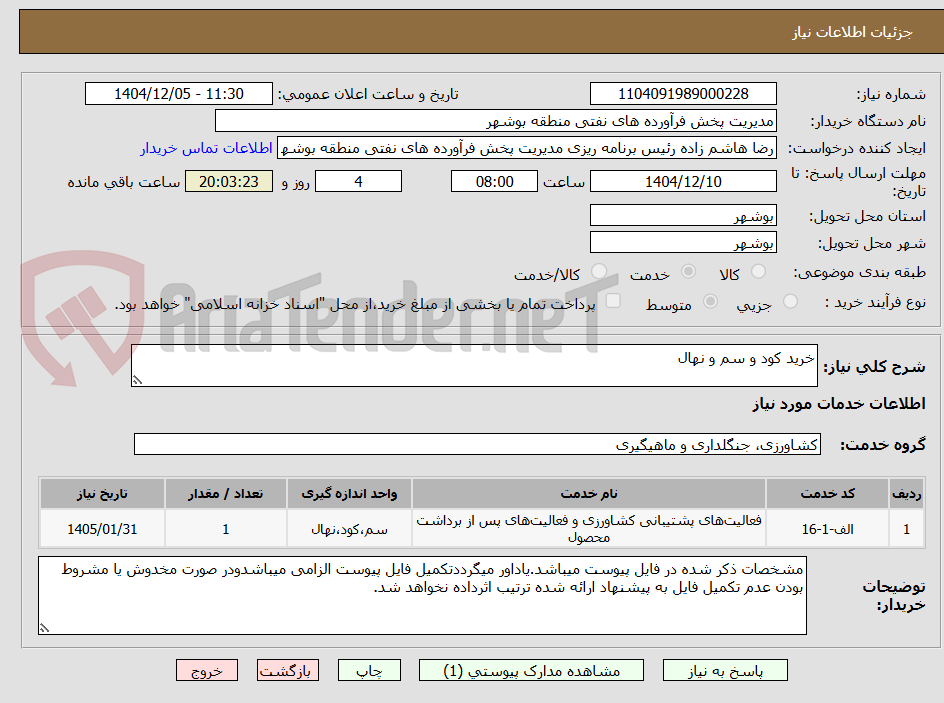تصویر کوچک آگهی خرید کود و سم و نهال