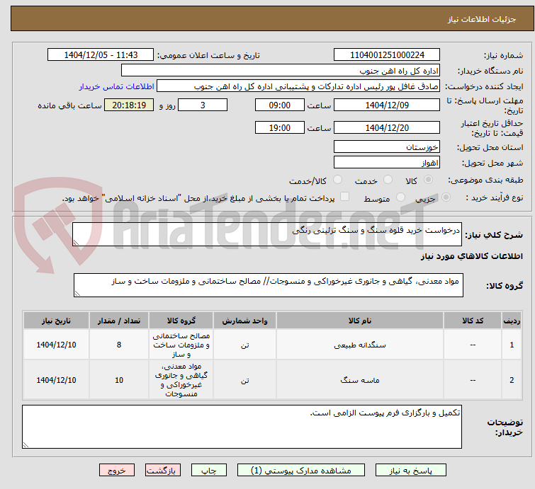 تصویر کوچک آگهی درخواست خرید قلوه سنگ و سنگ تزئینی رنگی 