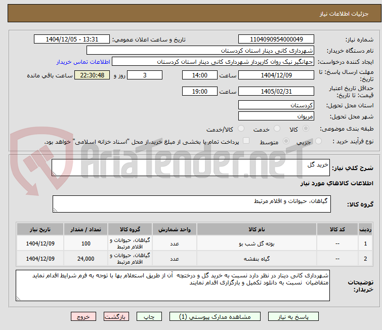 تصویر کوچک آگهی خرید گل