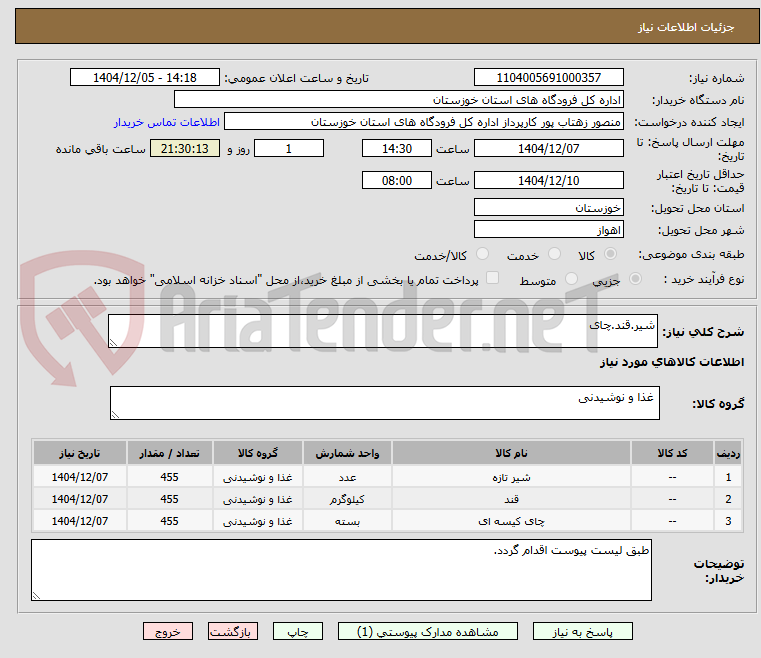 تصویر کوچک آگهی شیر.قند.چای