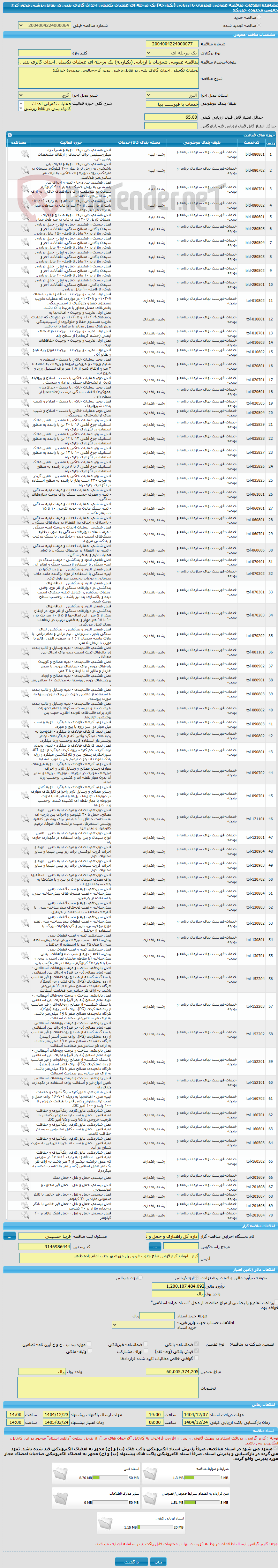 تصویر کوچک آگهی مناقصه عمومی همزمان با ارزیابی (یکپارچه) یک مرحله ای عملیات تکمیلی احداث گالری بتنی در نقاط ریزشی محور کرج-چالوس محدوده خوزنکلا