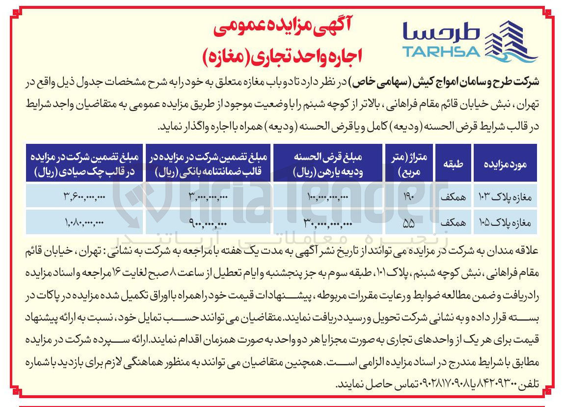 تصویر کوچک آگهی دو باب مغازه