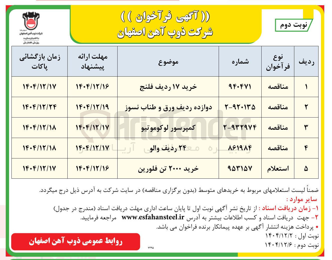 تصویر کوچک آگهی دوازده ردیف ورق و طناب نسوز