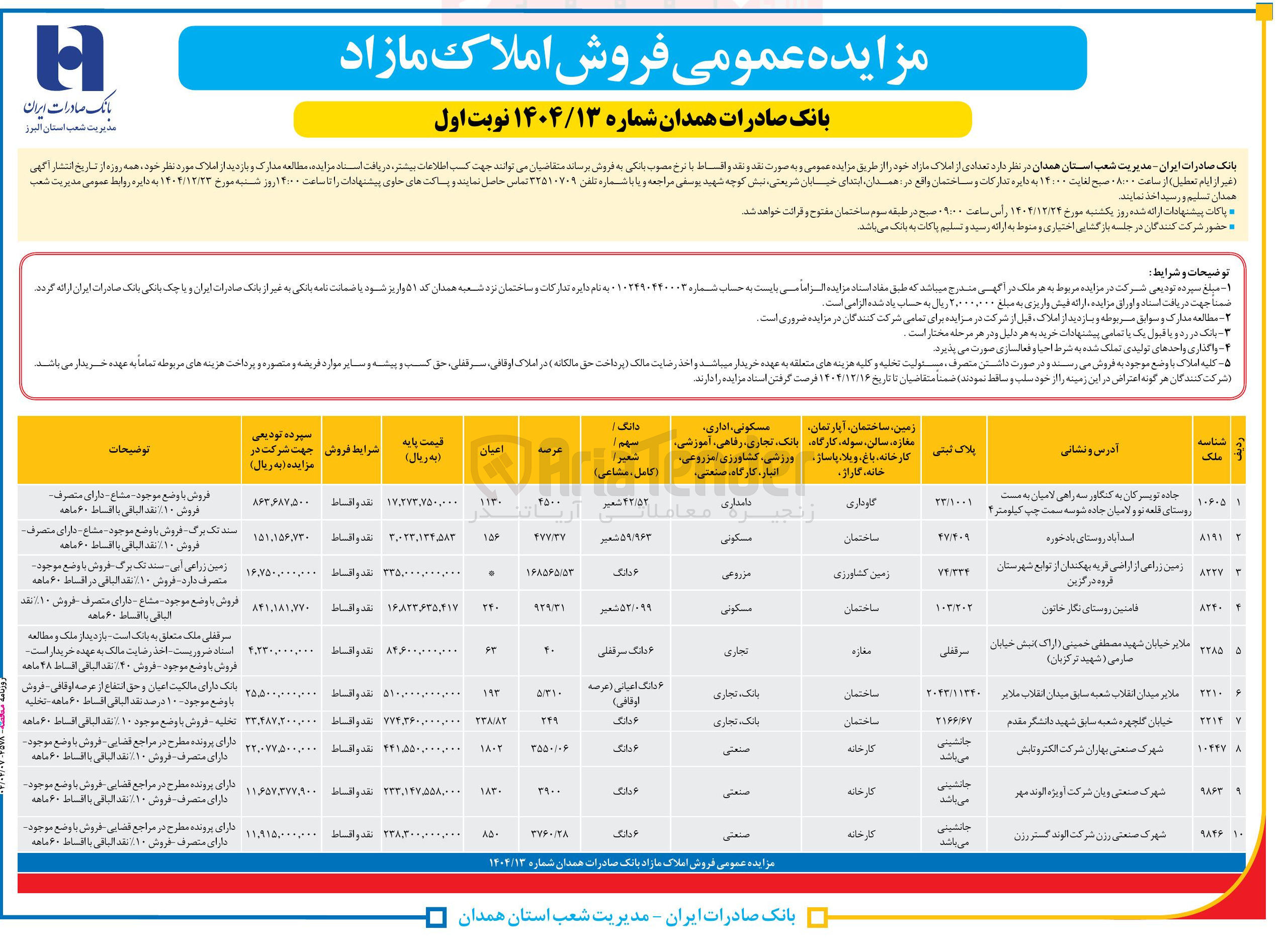 تصویر کوچک آگهی فروش املاک