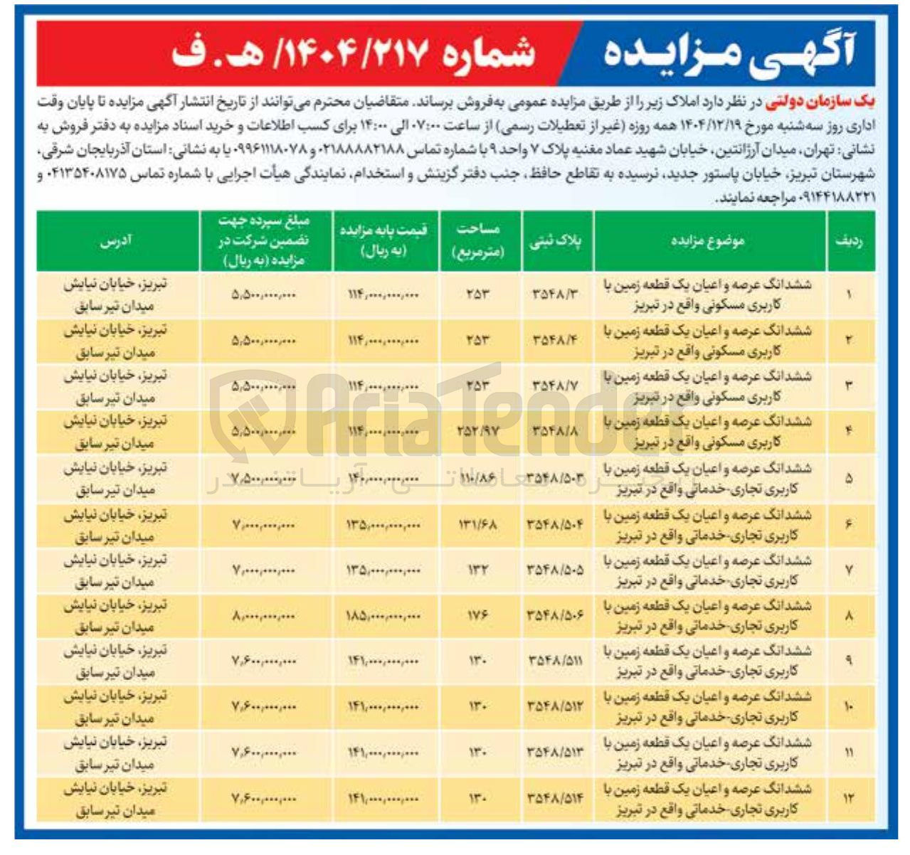 تصویر کوچک آگهی فروش املاک