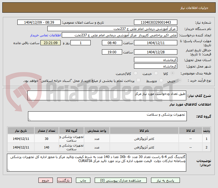 تصویر کوچک آگهی طبق تعداد ودخواست مورد نیاز مرکز 