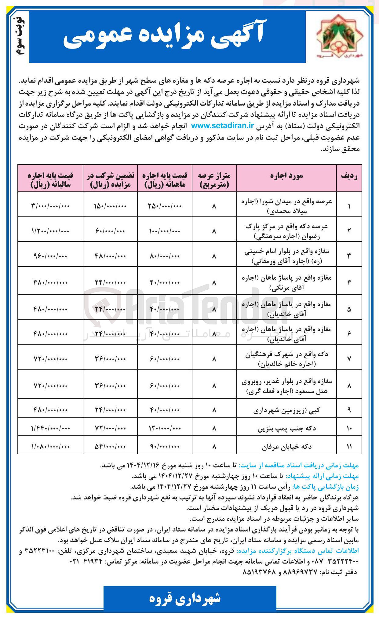 تصویر کوچک آگهی مغازه