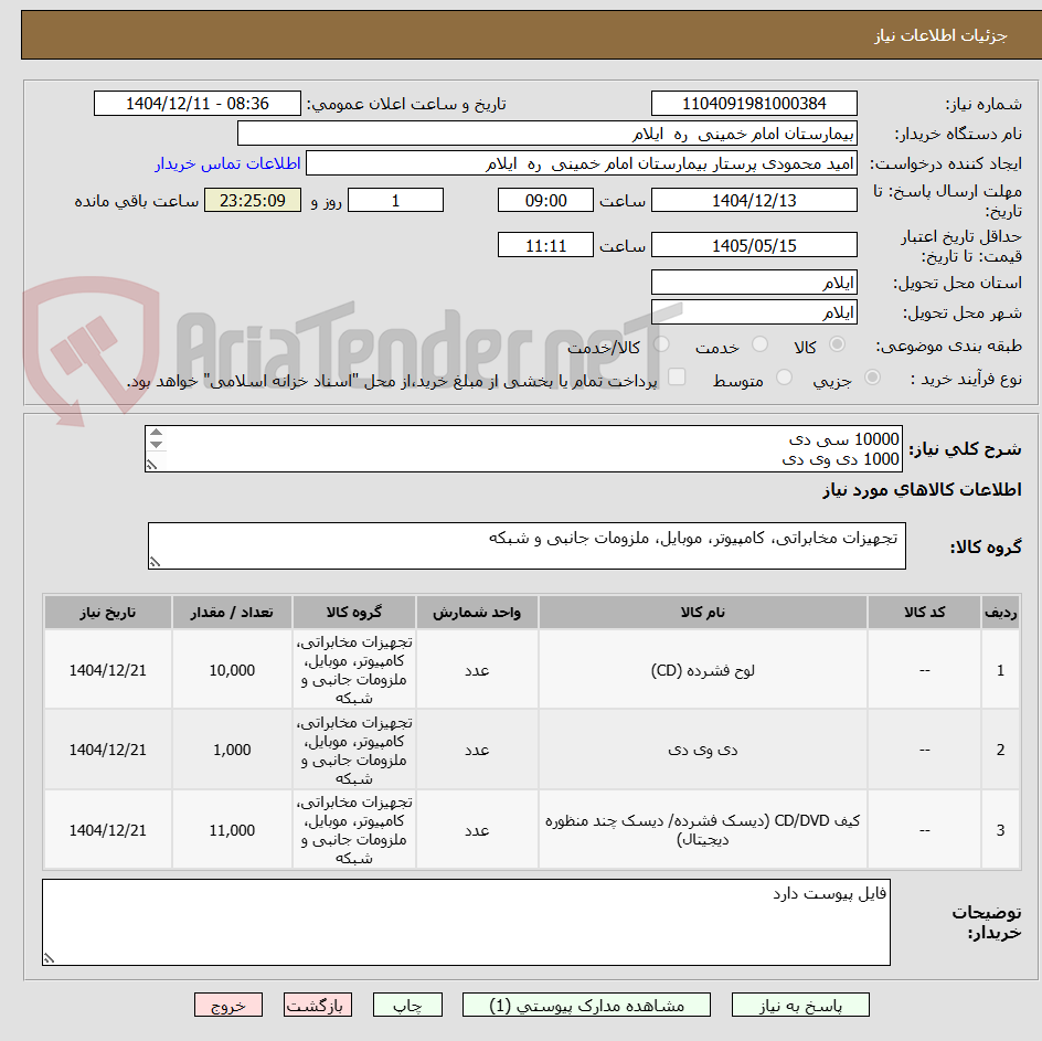 تصویر کوچک آگهی 10000 سی دی
1000 دی وی دی
11000 کاور ضد خش