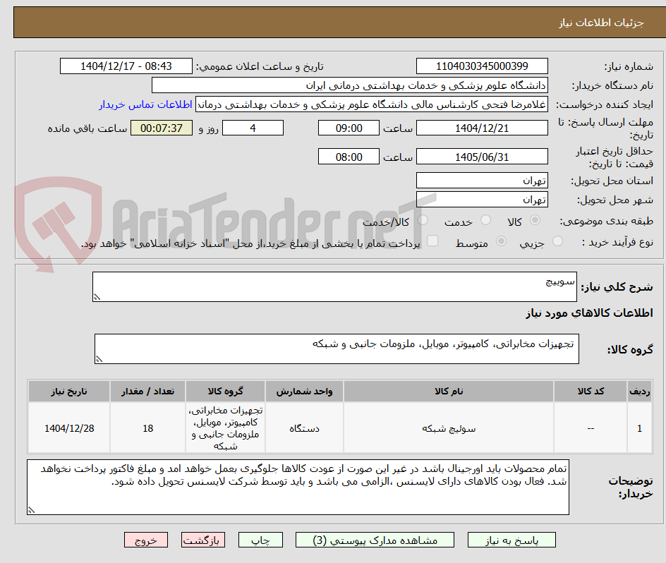 تصویر کوچک آگهی سوییچ