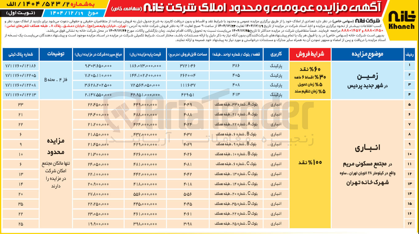 تصویر کوچک آگهی فروش املاک