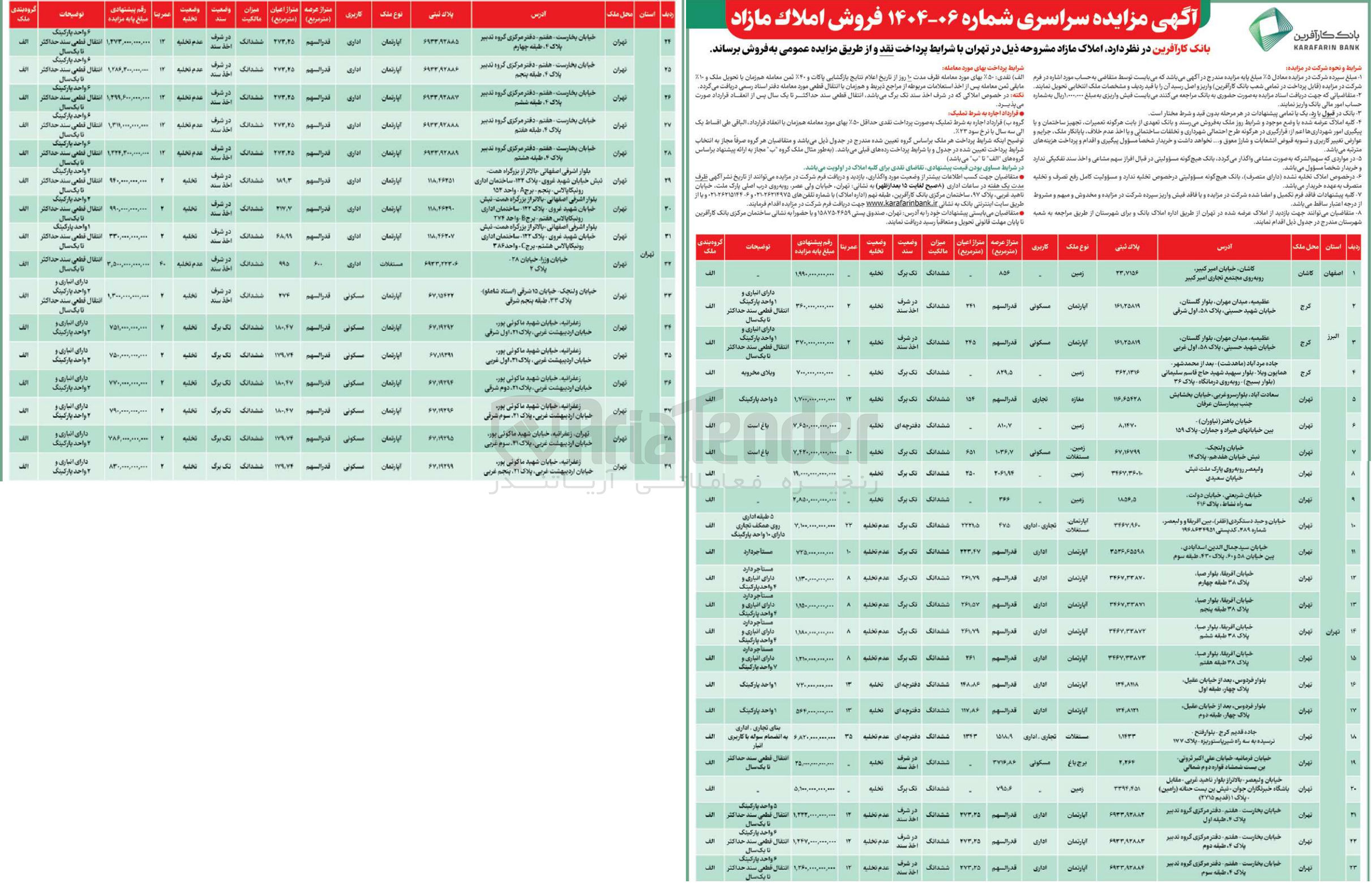 تصویر کوچک آگهی فروش املاک