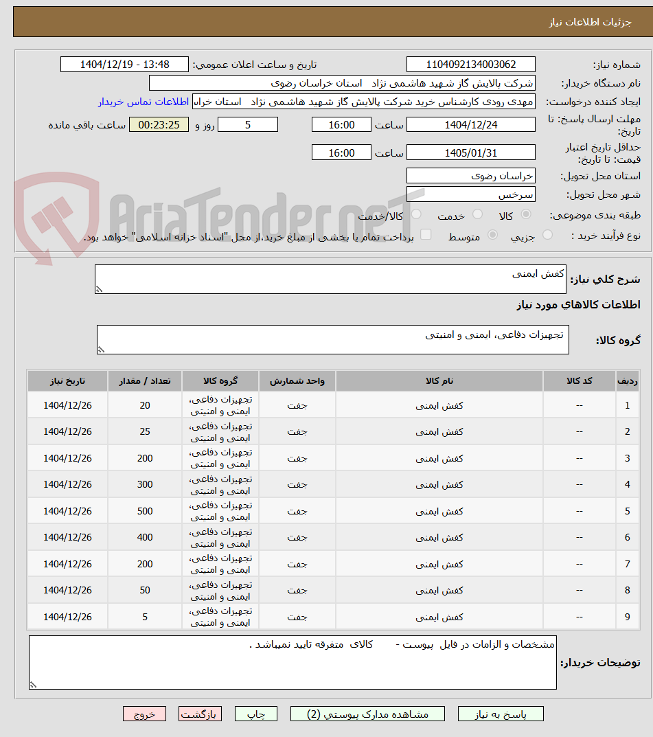 تصویر کوچک آگهی کفش ایمنی