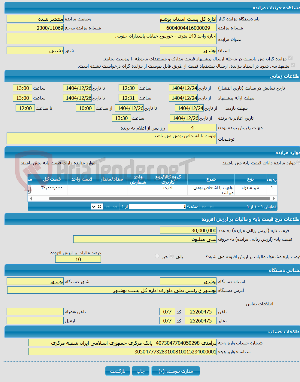 تصویر کوچک آگهی اجاره واحد 140 متری - خورموج خیابان پاسداران جنوبی