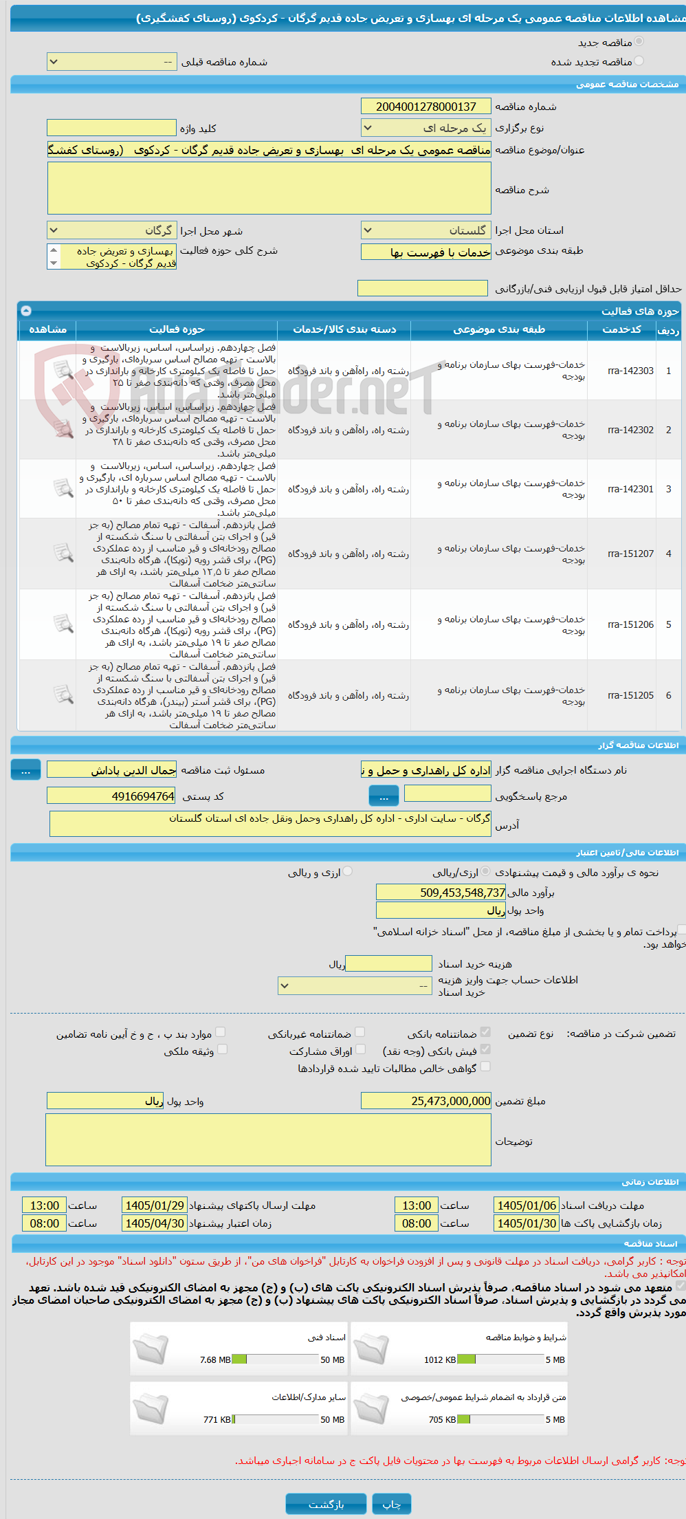 تصویر کوچک آگهی مناقصه عمومی یک مرحله ای  بهسازی و تعریض جاده قدیم گرگان - کردکوی   (روستای کفشگیری) 