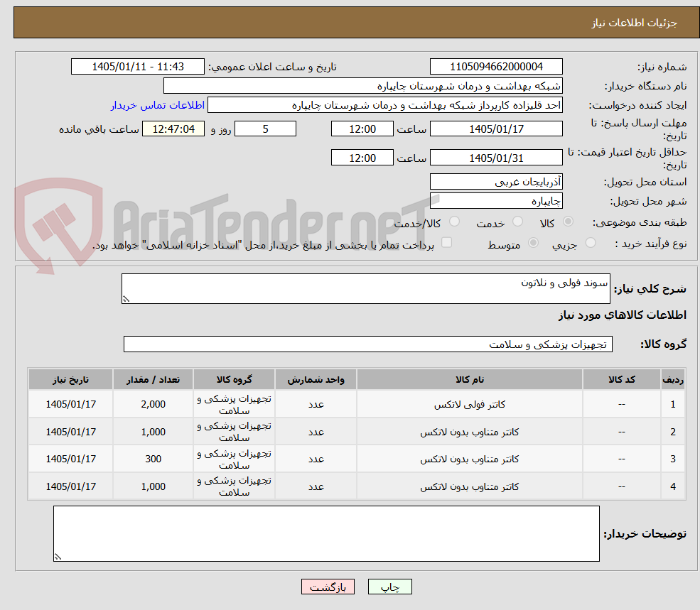 تصویر کوچک آگهی سوند فولی و نلاتون