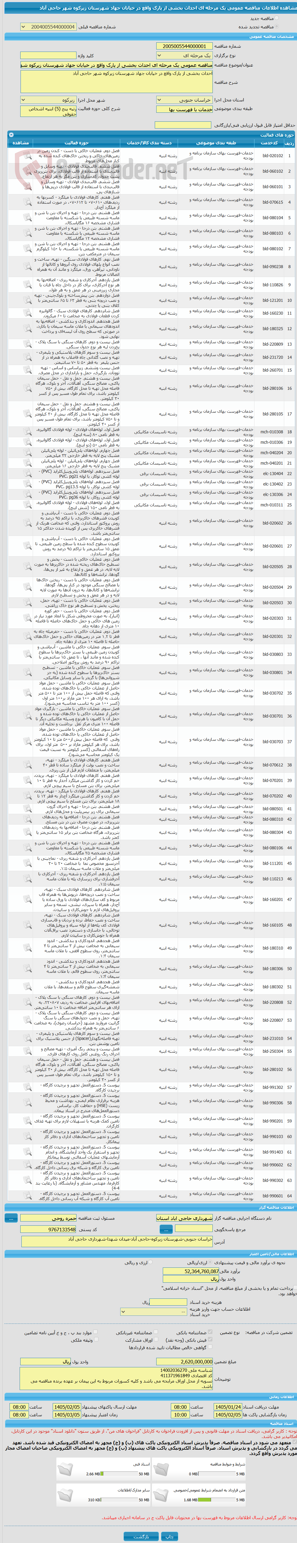 تصویر کوچک آگهی مناقصه عمومی یک مرحله ای احداث بخشی از پارک واقع در خیابان جهاد شهرستان زیرکوه شهر حاجی آباد