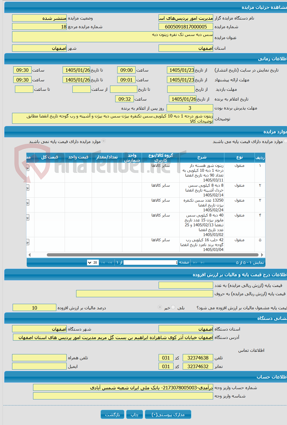 تصویر کوچک آگهی سس دبه سس تک نفره زیتون دبه