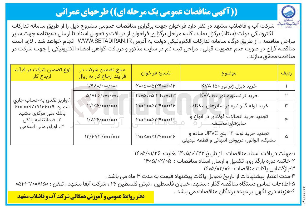 تصویر کوچک آگهی خرید دیزل ژنراتور ۱۵۰ KVA ۲