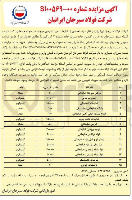 تصویر کوچک آگهی  بشکه ضایعاتی پلاستیکی