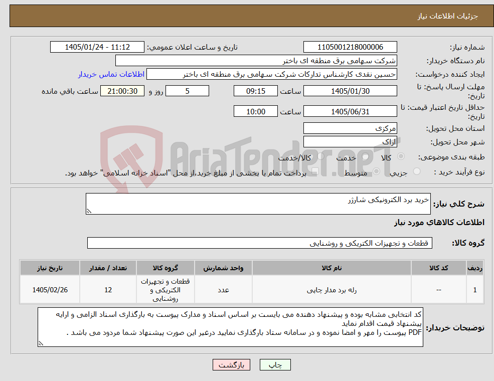 تصویر کوچک آگهی نیاز کالا-خرید برد الکترونیکی شارژر