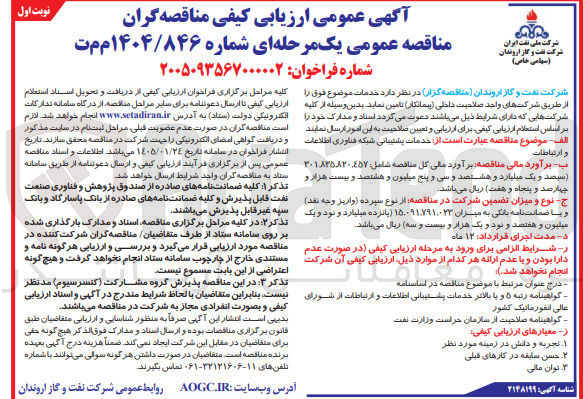 تصویر کوچک آگهی خدمات پشتیبانی شبکه فناوری اطلاعات و ارتباطات