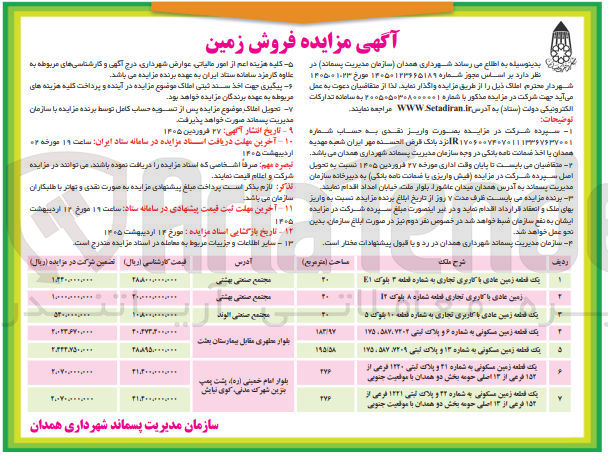 تصویر کوچک آگهی فروش املاک در 7 ردیف با کاربری مسکونی تجاری