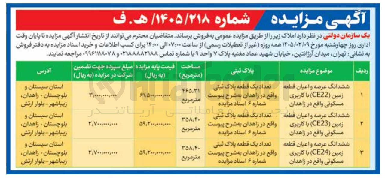 تصویر کوچک آگهی فروش املاک