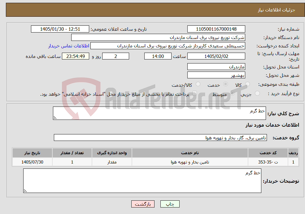 تصویر کوچک آگهی نیاز خدمات-خط گرم