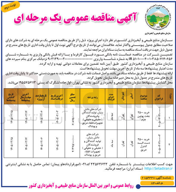 تصویر کوچک آگهی خرید 2500 دست البسه کنترل حریق