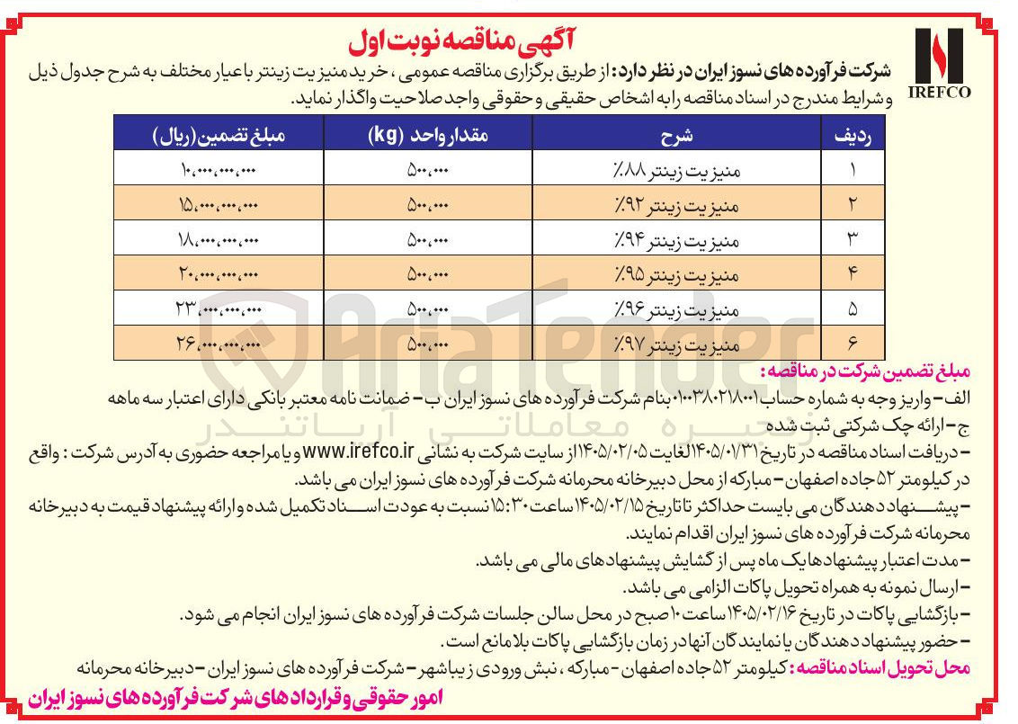 تصویر کوچک آگهی خرید منیزیت زینتر 88%