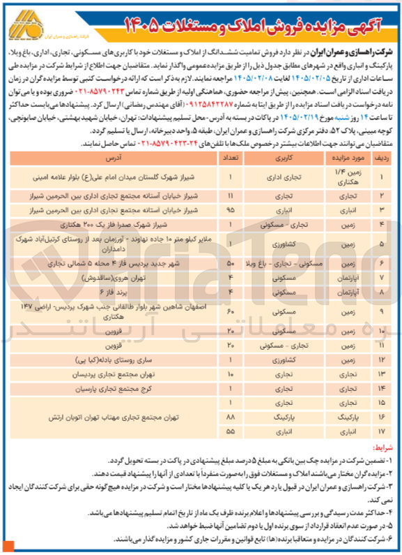 تصویر کوچک آگهی فروش املاک