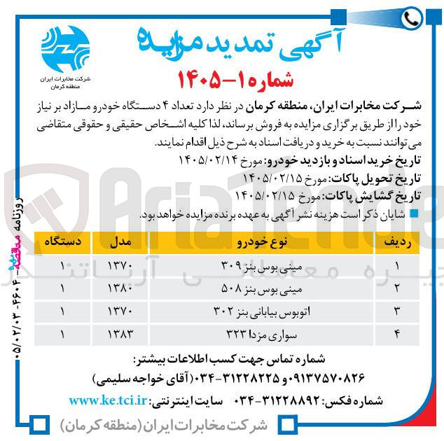 تصویر کوچک آگهی فروش تعداد ۴ دستگاه خودرو