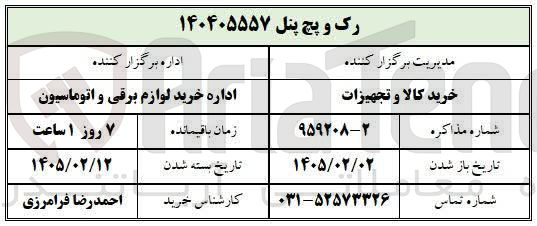 تصویر کوچک آگهی خرید رک و پچ پنل