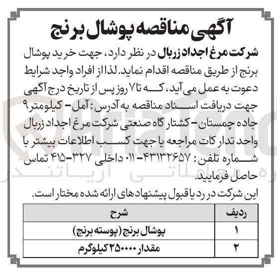 تصویر کوچک آگهی خرید پوشال برنج