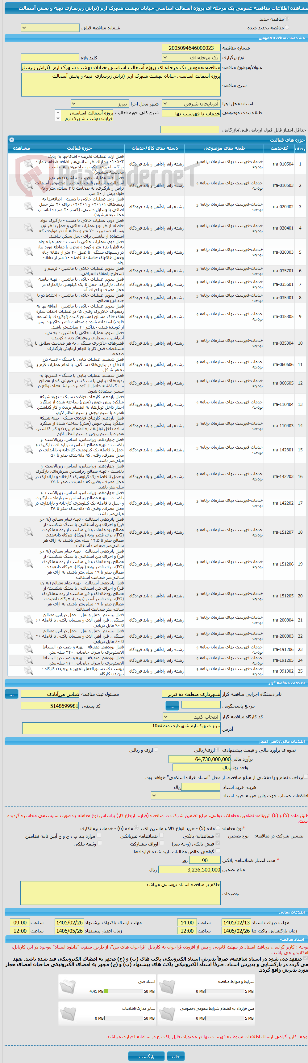 تصویر کوچک آگهی مناقصه عمومی یک مرحله ای پروژه آسفالت اساسی خیابان بهشت شهرک ارم (تراش زیرسازی تهیه و پخش آسفالت
