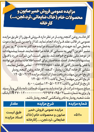 تصویر کوچک آگهی فروش خمیر صابون و محصولات خام