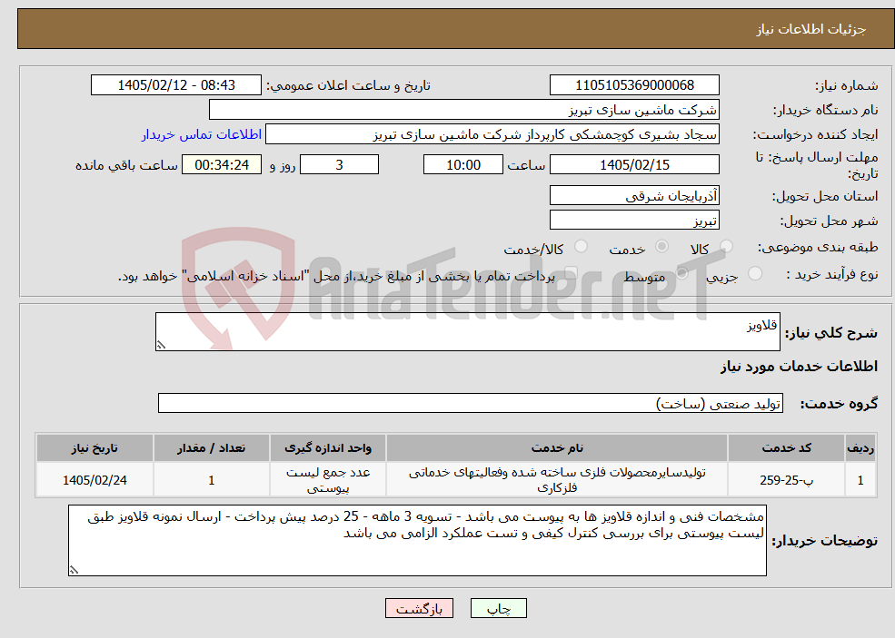 تصویر کوچک آگهی نیاز خدمات-قلاویز 