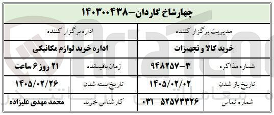تصویر کوچک آگهی چهارشاخ گاردان