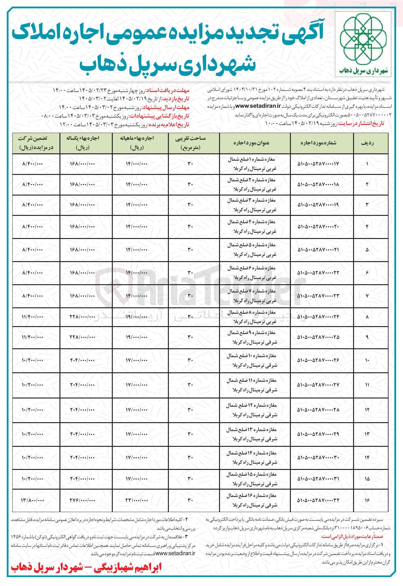 تصویر کوچک آگهی اجاره املاک