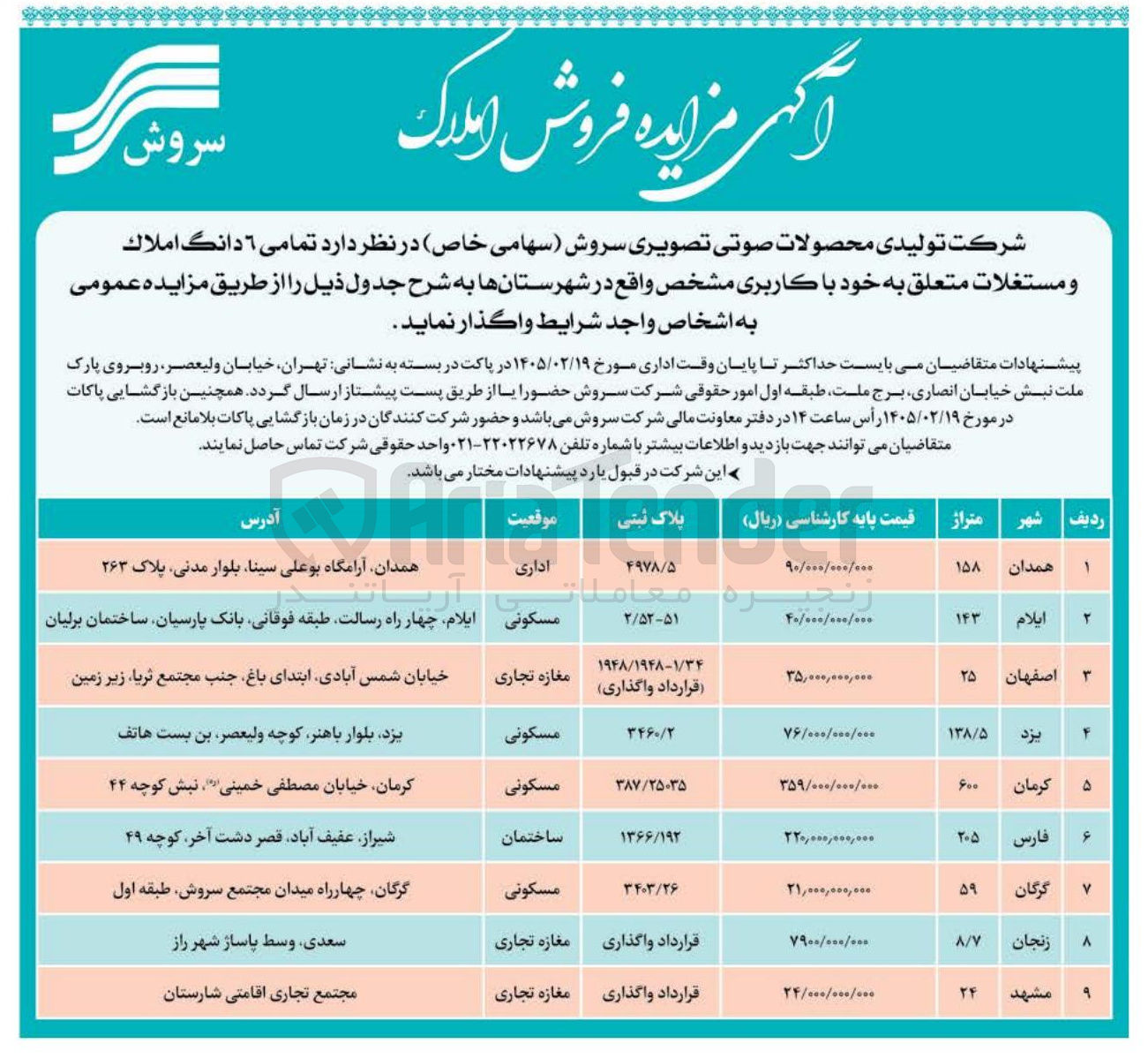 تصویر کوچک آگهی فروش املاک