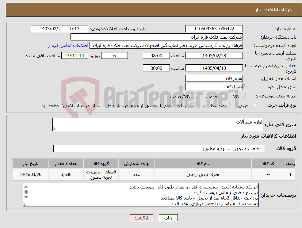 تصویر کوچک آگهی نیاز کالا-لوازم شیرآلات