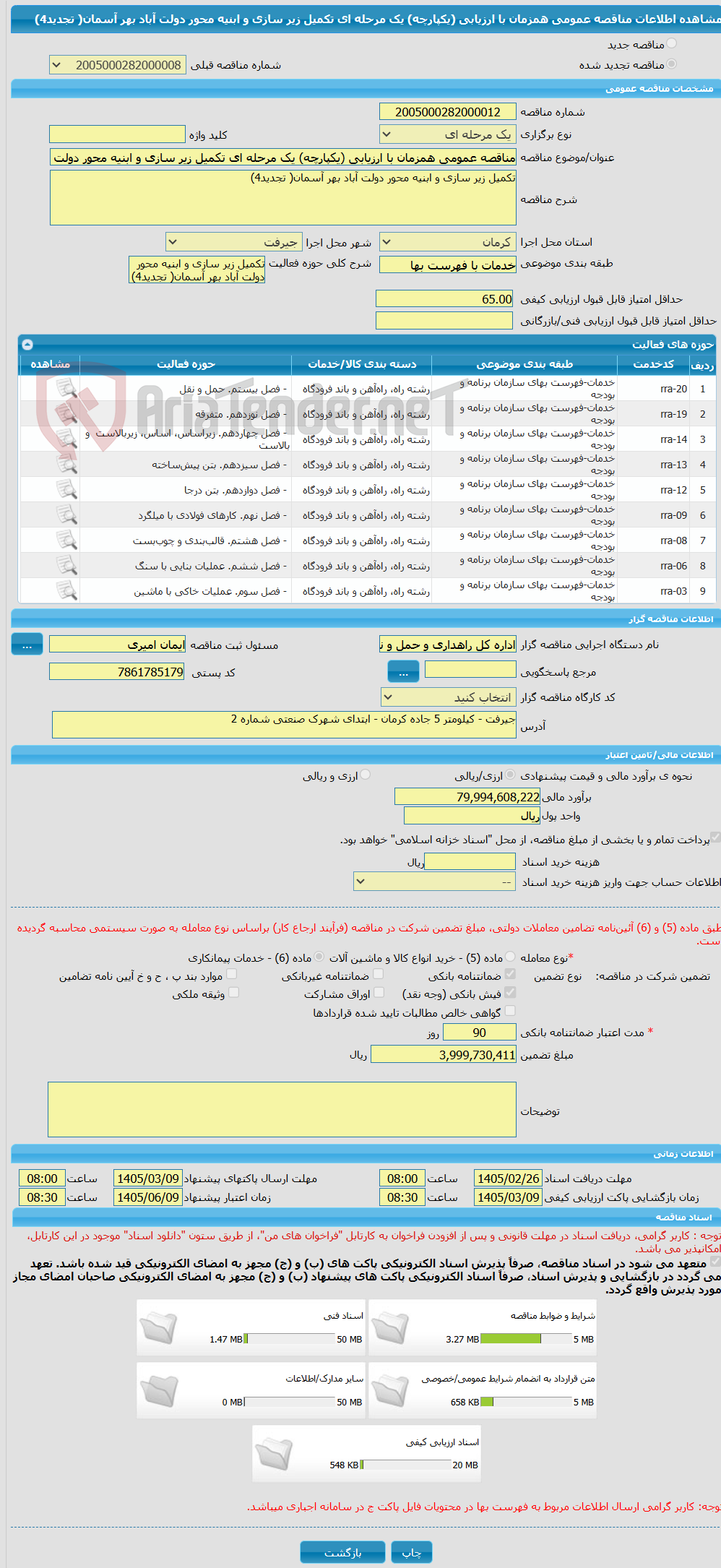 تصویر کوچک آگهی مناقصه عمومی همزمان با ارزیابی (یکپارچه) یک مرحله ای تکمیل زیر سازی و ابنیه محور دولت آباد بهر آسمان( تجدید4)
