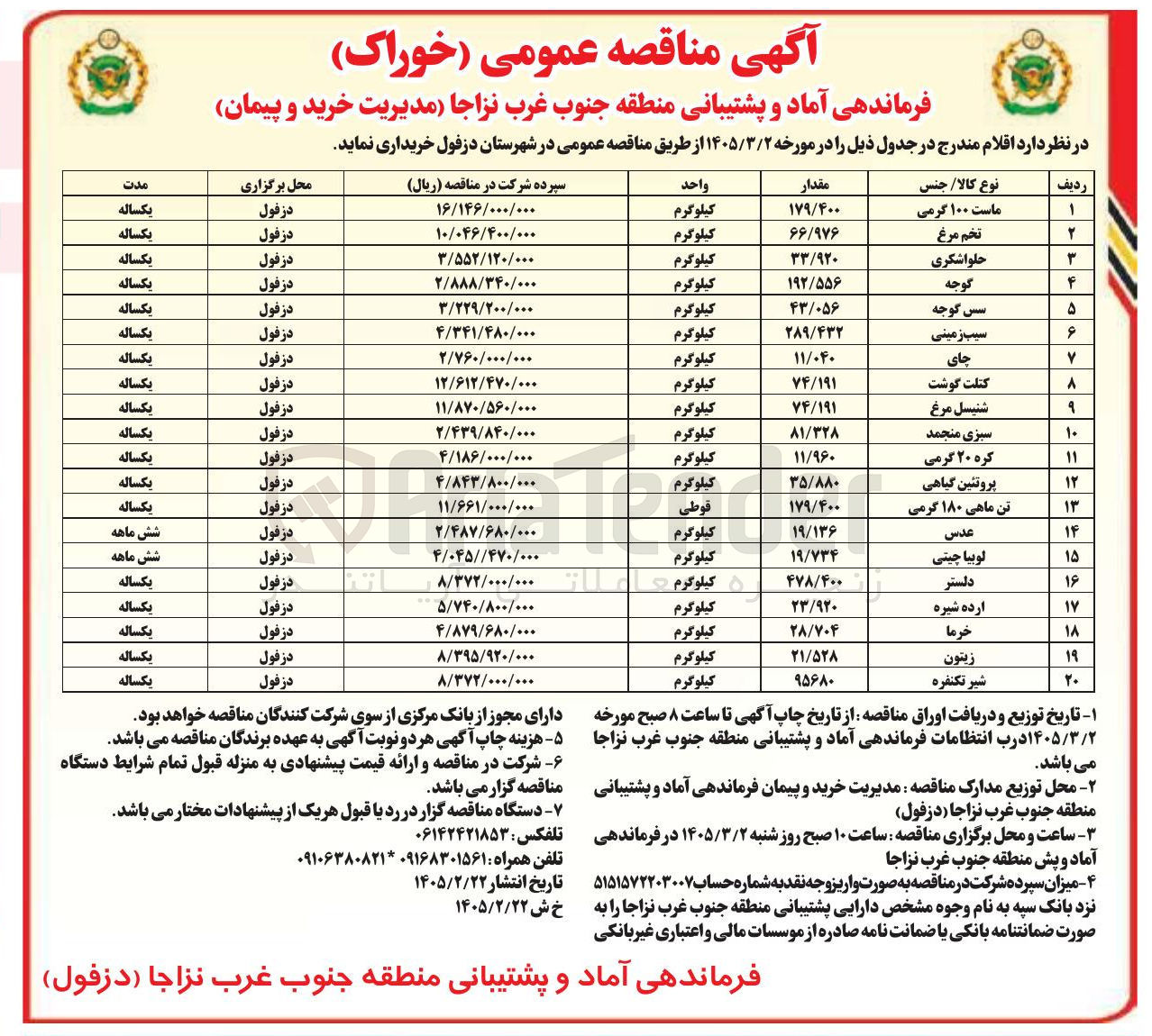 تصویر کوچک آگهی خرید سبزی منجمد