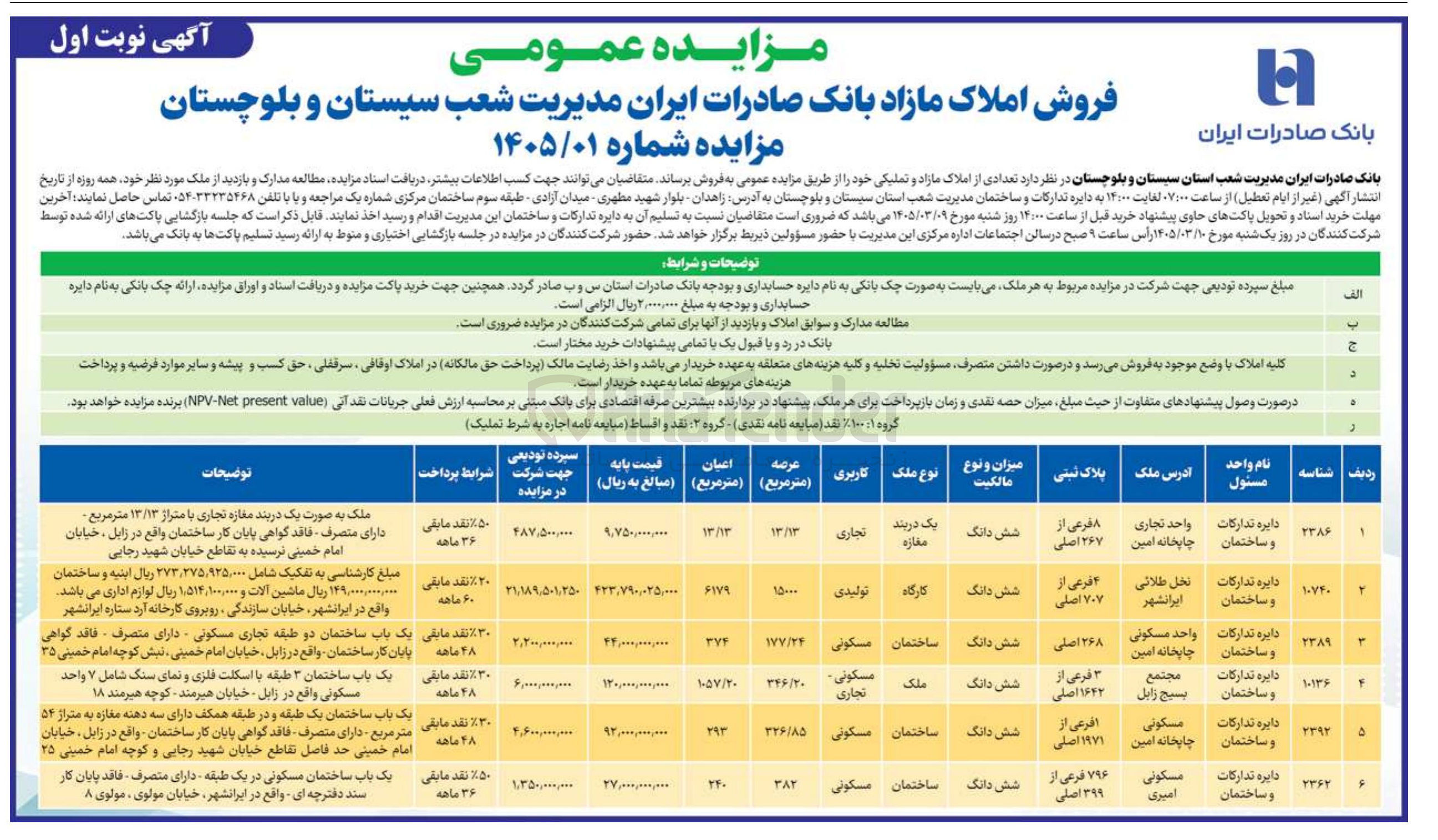 تصویر کوچک آگهی فروش املاک