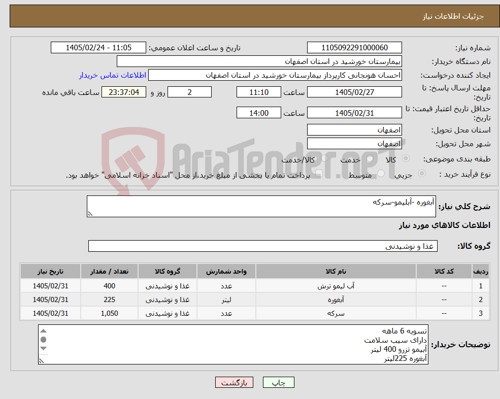 تصویر کوچک آگهی نیاز کالا-آبغوره -آبلیمو-سرکه